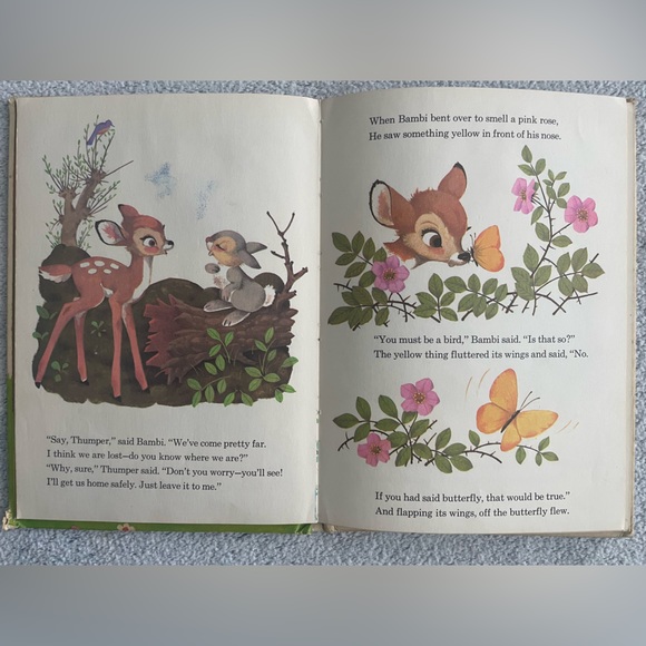 Walt Disney’s Bambi Gets Lost Children’s Book ✨Vintage 1972 - Picture 4 of 10